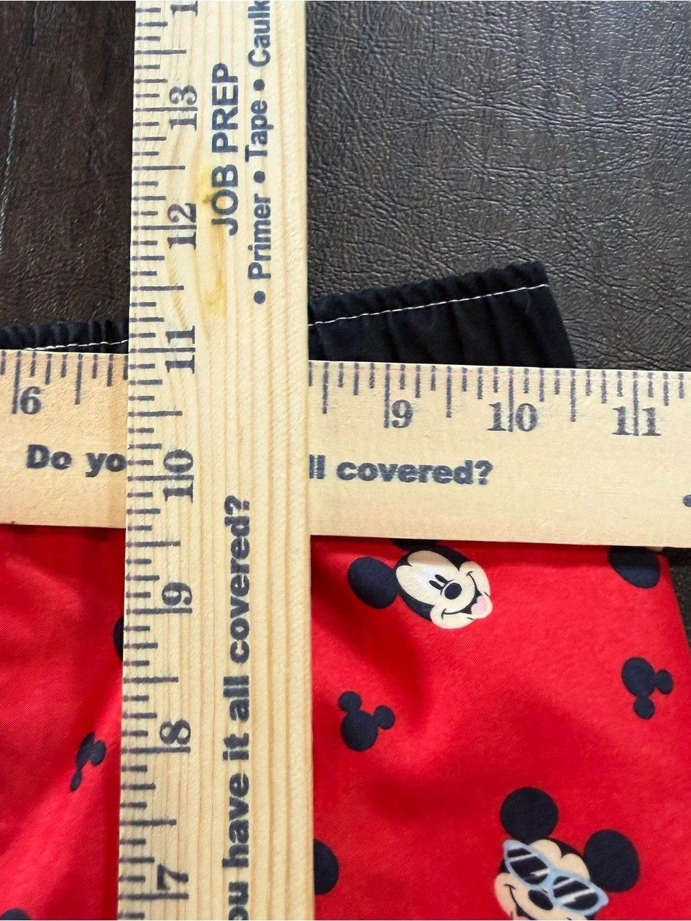 Disney Baby Mickey Mouse Face Red Swim Trunks Sz 24M